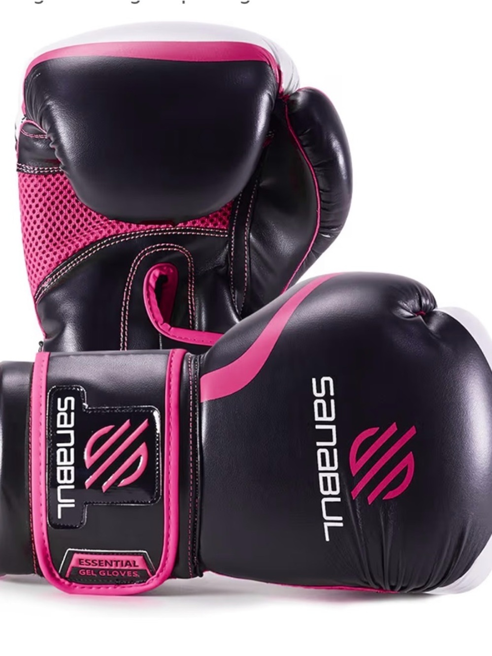 Sanabul Women's Black & Pink Boxing Gloves